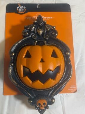 Hyde & EEK! Orange Pumpkin Door Knocker